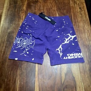 Purple Graphic Men's Shorts